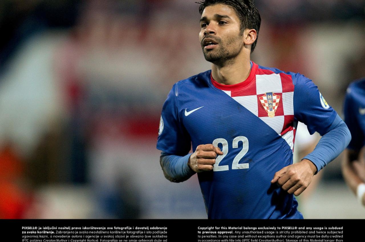 '16.10.2012., Gradski vrt, Osijek - Kvalifikacije za SP 2014. u nogometu, skupina A, Hrvatska - Wales. Eduardo da Silva.  Photo: Goran Stanzl/PIXSELL'