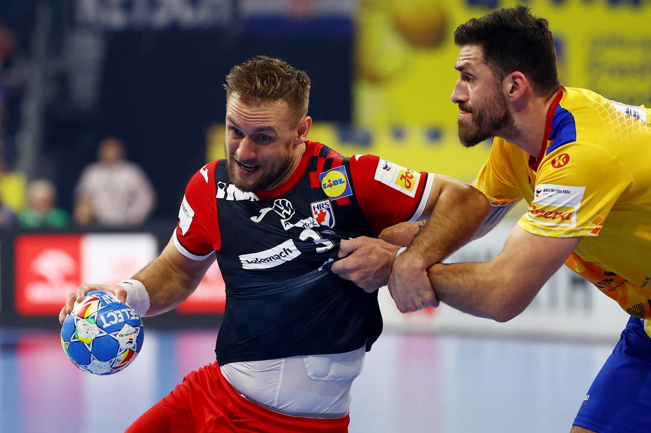 EHF 2024 Men's European Handball Championship - Preliminary Round - Group B - Croatia v Romania