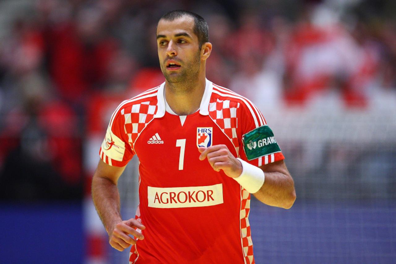 '26.01.2010., Bec, Austrija - Rukometna utakmica Europskog prvenstva, drugog kruga, skupine 1 izmedju Hrvatske i Austrije. Vedran Zrnic. Photo: Igor Kralj/PIXSELL'