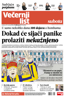 Večernji list naslovnica