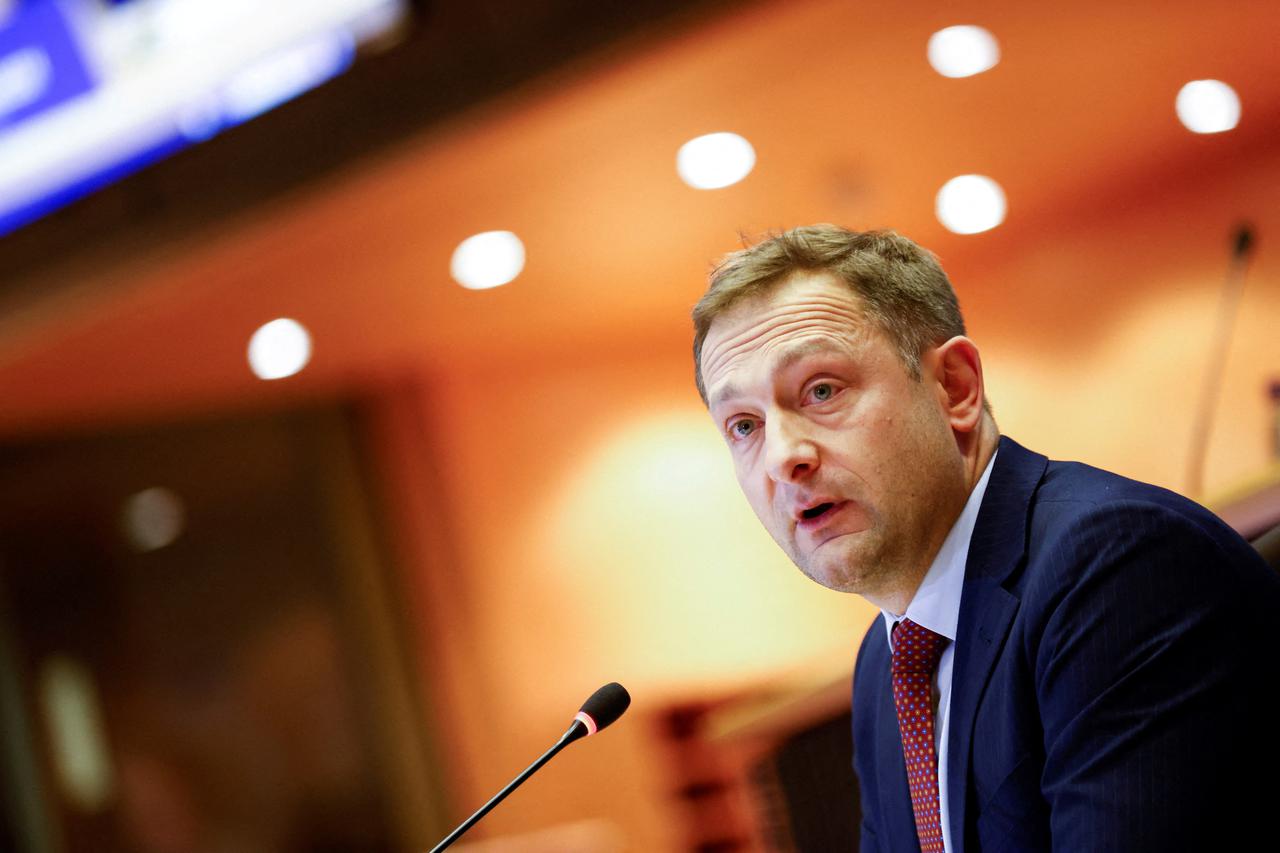 FILE PHOTO: EU agriculture commissioner nominee Hansen attends a confirmation hearing before the European Parliament's agriculture committee, in Brussels