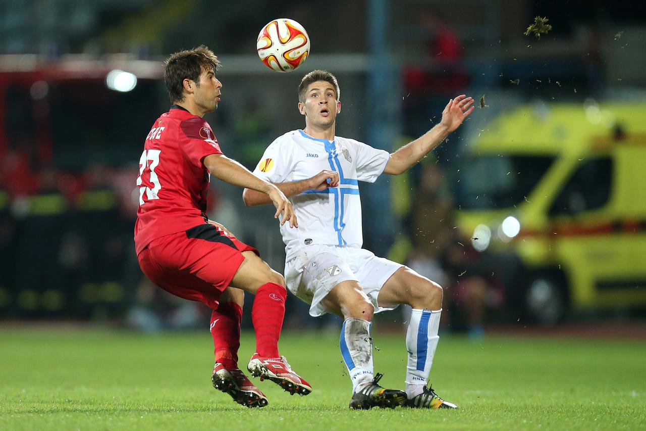 02.10.2014., stadion Kantrida, Rijeka - UEFA Europska liga, skupina G, 02. kolo, HNK Rijeka - Sevilla FC. Coke, Andrej Kramaric. Photo: Igor Kralj/PIXSELL