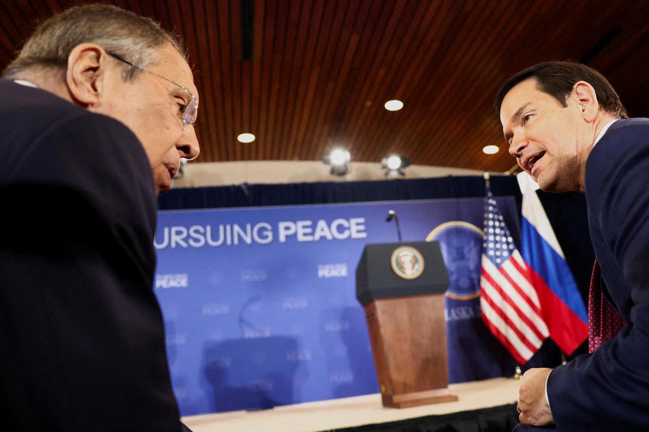 FILE PHOTO: U.S. President Trump meets with Russian President Putin in Alaska