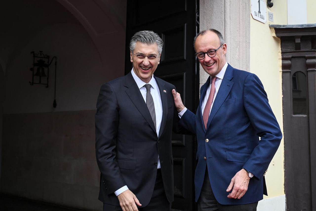 Sastanak predsjednika Vlade Andreja Plenkovića s kancelarom Savezne Republike Njemačke Friedrichom Merzom