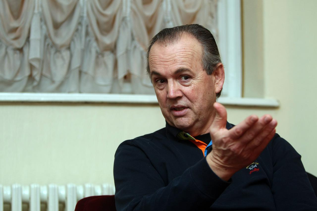 14.02.2012., Zagreb - Operni prvak Giorgio Surian na probi u Hrvatskom narodnom kazalistu uoci premijere 