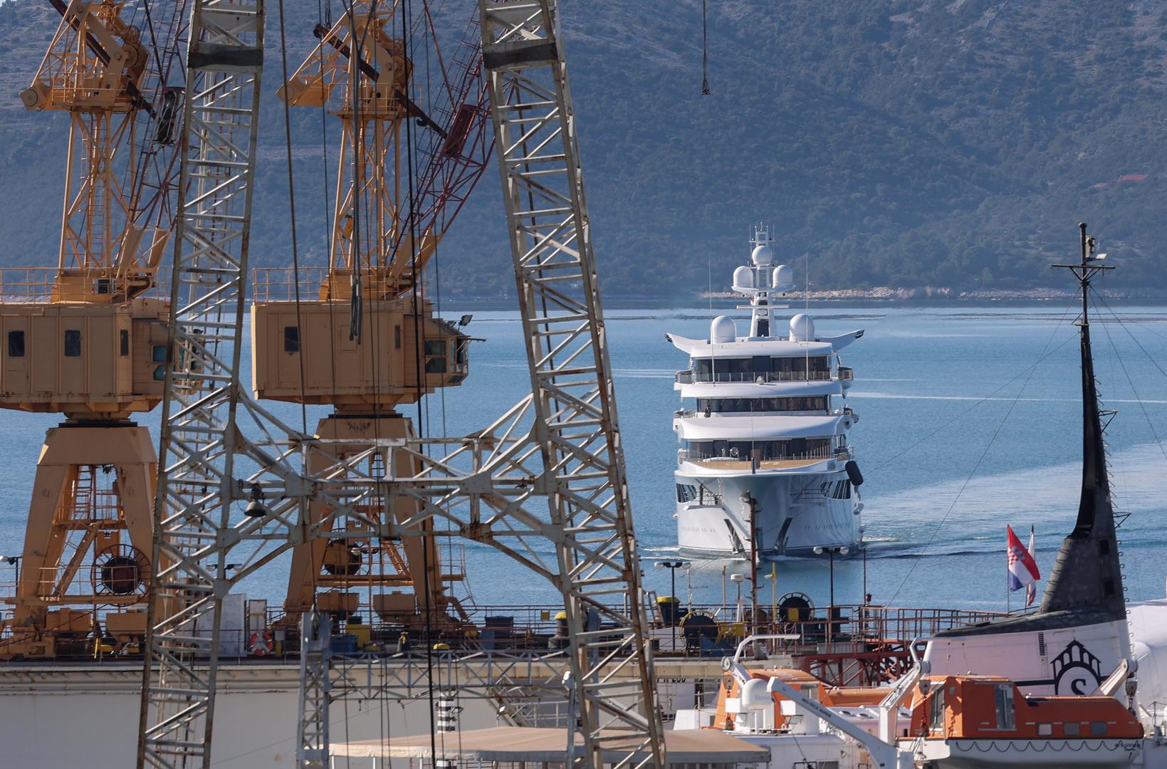 25.01.2024., Trogir -  Jahta Royal Romance iz trogirskog brodogradilista isplovila na dvosatnu probnu voznju  Photo: Ivana Ivanovic/PIXSELL