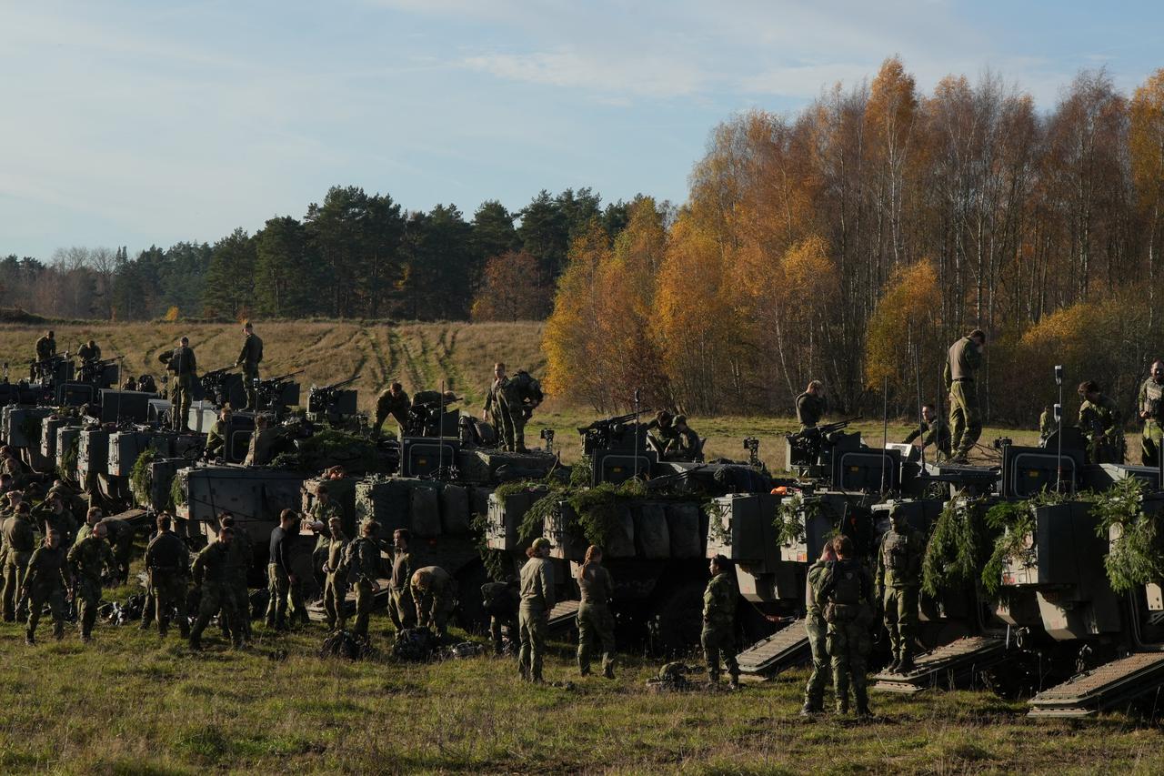 Swedish troops train ahead of NATO deployment to Latvia