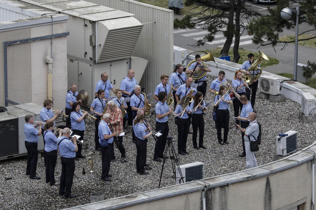 Zagreb: Koncert orkestra ZET-a s krova Centra za kulturu kojim se obilježava njegova 45. obljetnica
