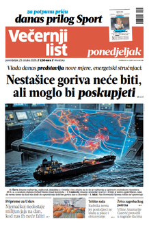 Večernji list naslovnica
