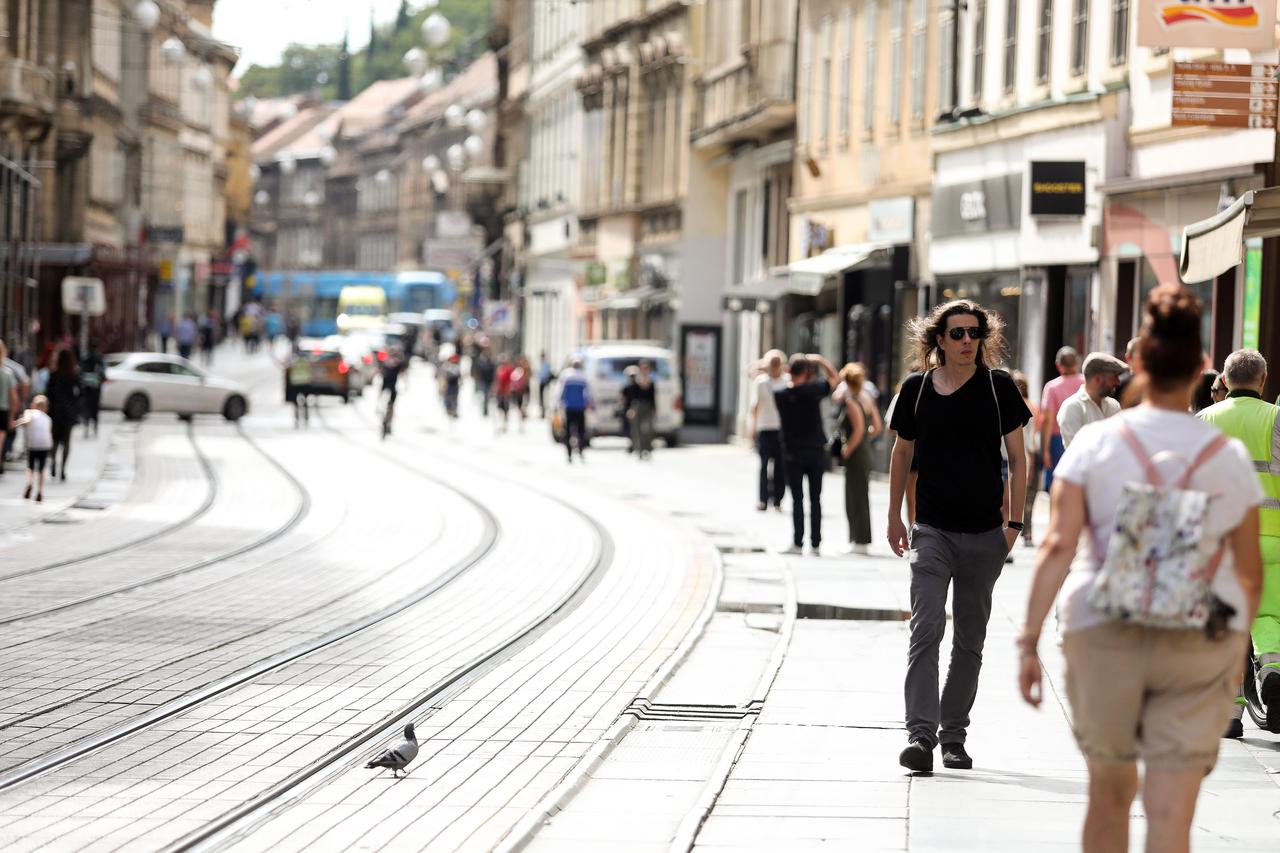 Ugodno poslijepodne u centru Zagreba nakon kratkotrajnog pljuska