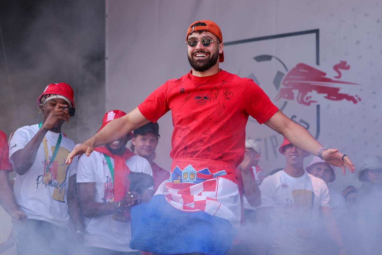 RB Leipzig - Celebration after cup victory