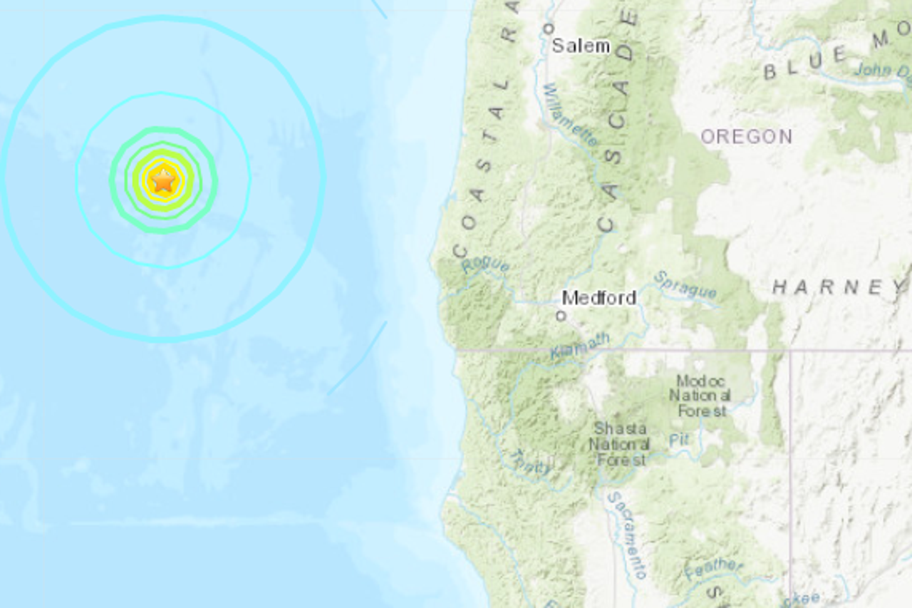 Potres udario blizu obale Oregona
