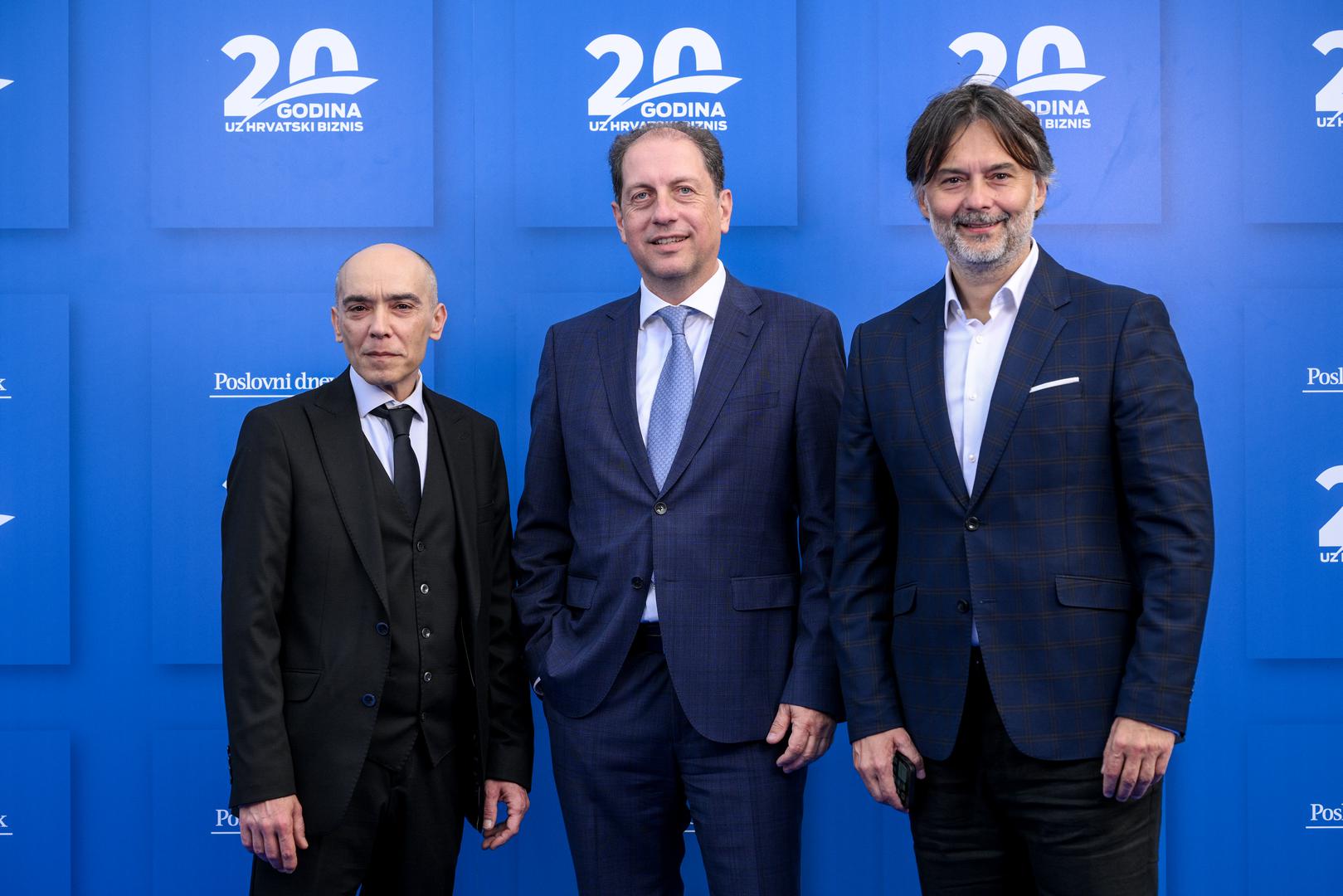 Vladimir Nišević (Poslovni dnevnik), Christoph Schöfböck (Erste banka), Dražen Klarić (Večernji list)