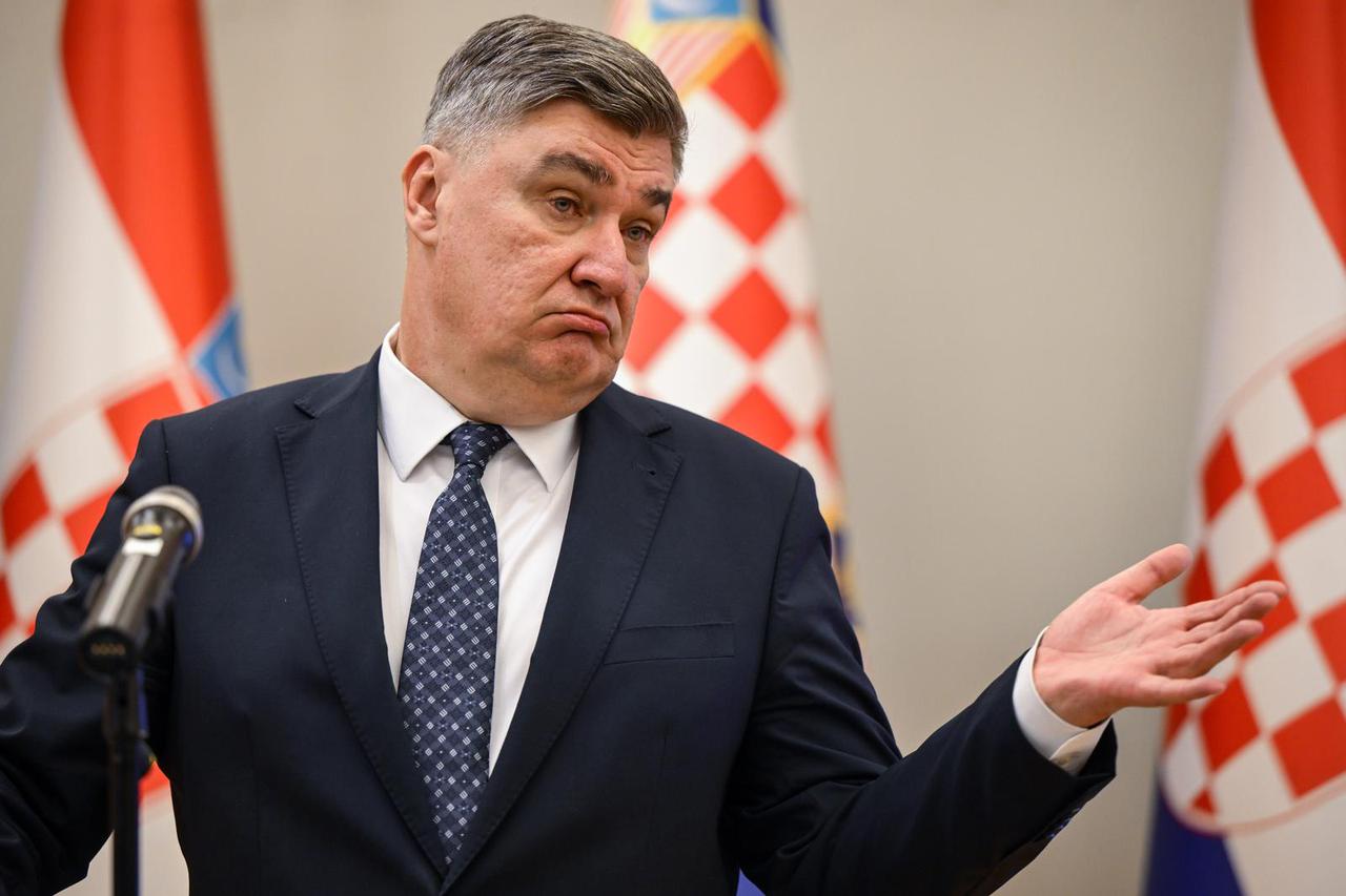 Zagreb: Konferencija za medije predsjednika Zorana Milanovića
