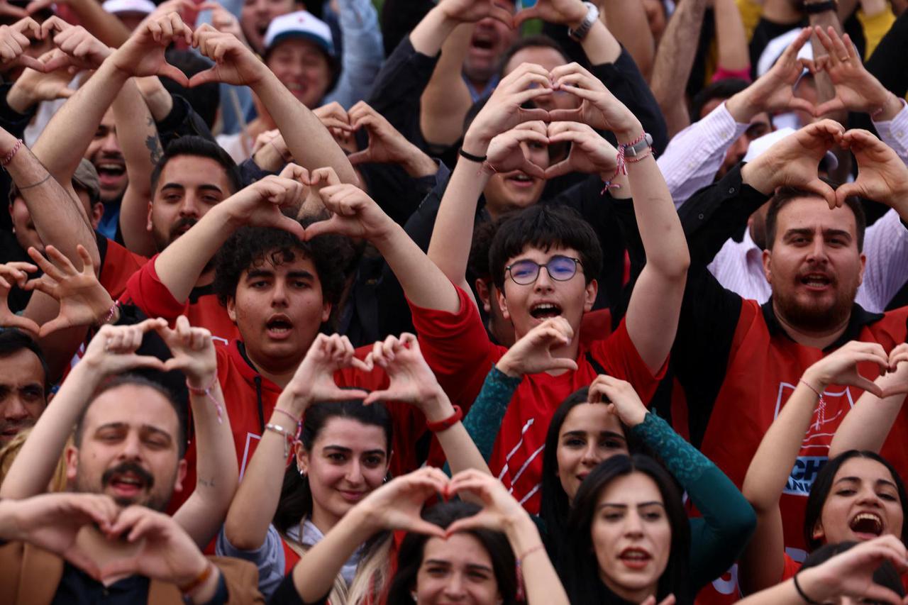 Presidential candidate of Turkey's main opposition alliance Kilicdaroglu holds an election rally in Ankara