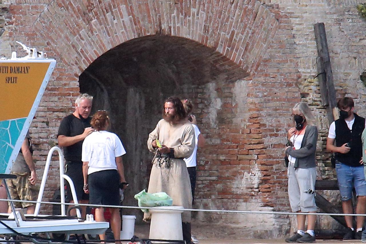 Šibenik: Leo Suter, glavni glumac serije Vikinzi, na setu drugog dana snimanja 