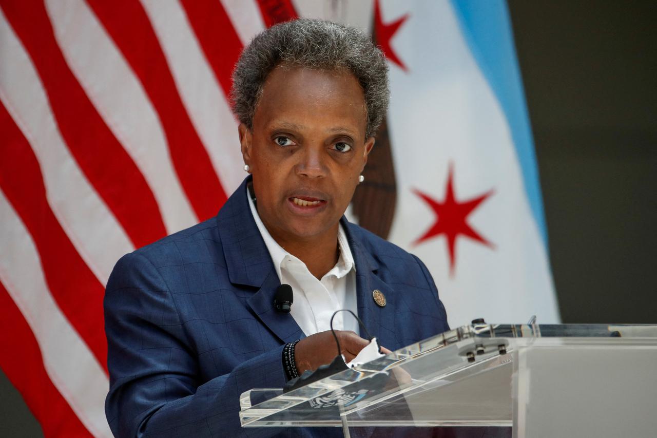 FILE PHOTO: Chicago's Mayor Lori Lightfoot attends a science initiative event at the University of Chicago in Chicago, Illinois
