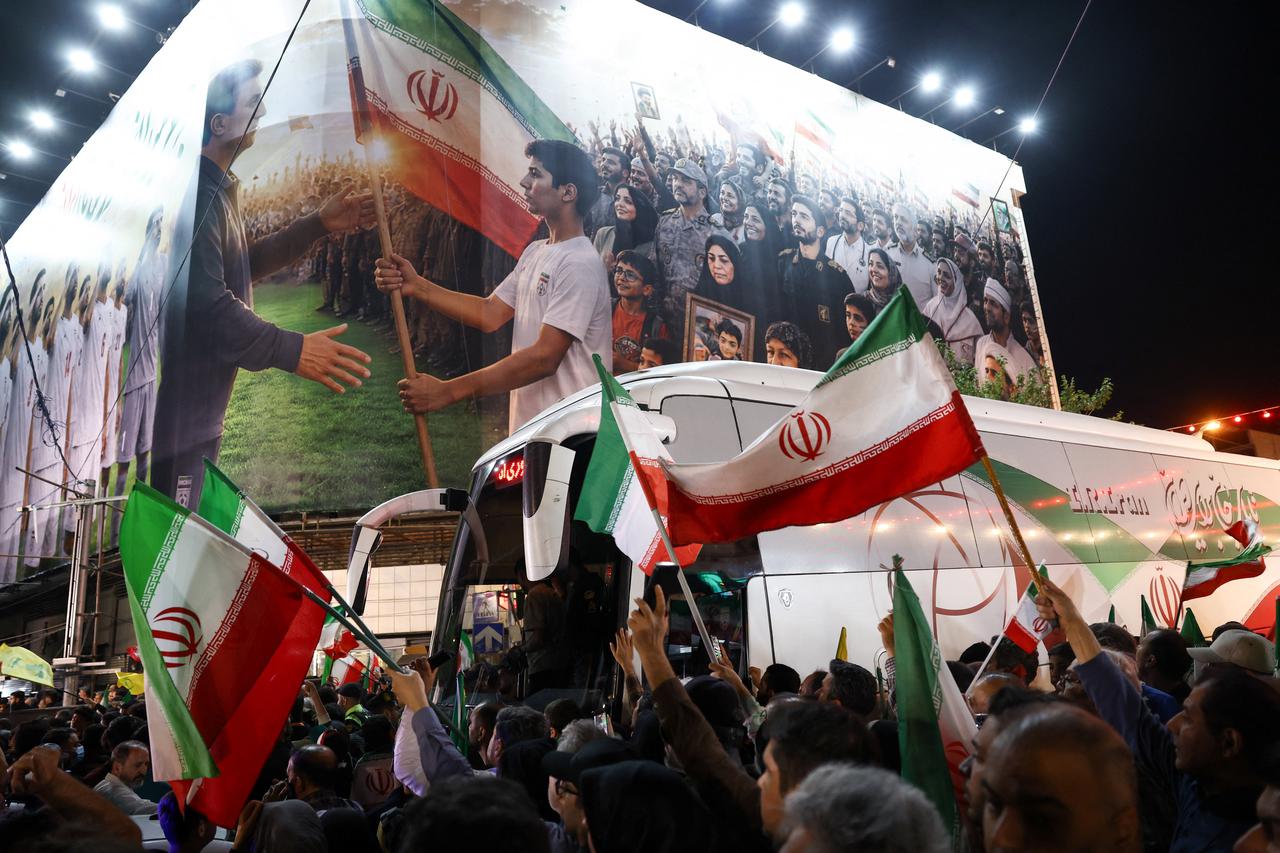 Farewell ceremony for Iran's national soccer team ahead of their 2026 World Cup departure, in Tehran