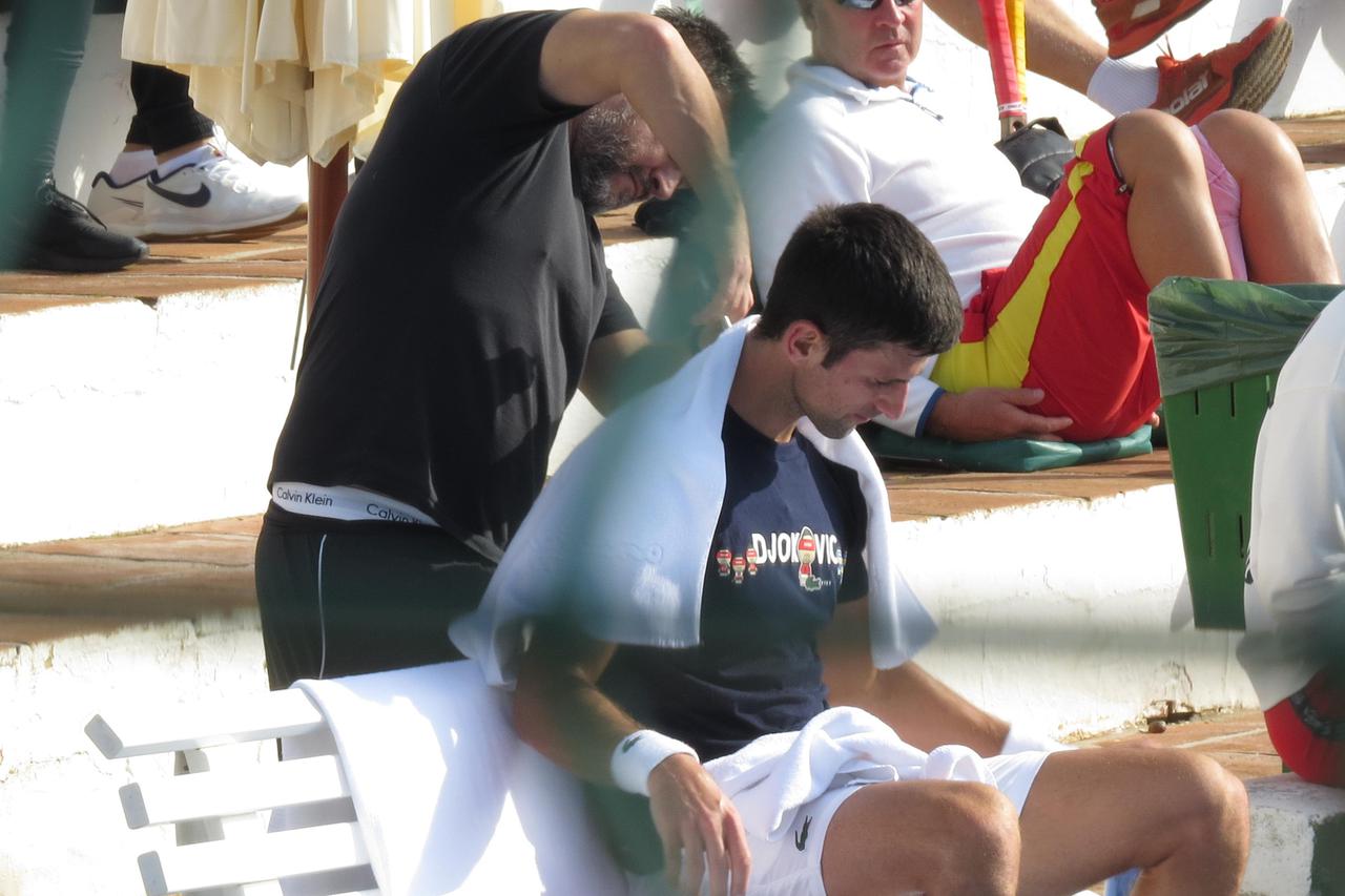 Trening Novaka Đokovića u Španjolskoj prije odlaska na Australian Open