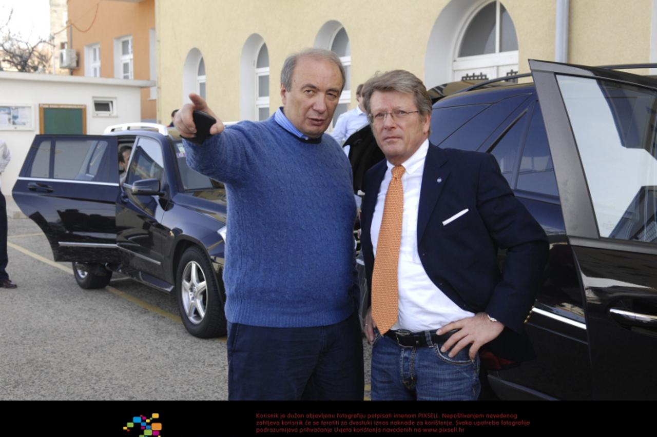 '14.03.2012., Kraljevica - Danko Koncar u posjetu brodogradilistu Kraljevica u drustvu potencijalnog ulagaca nijemca Rudigera Schaafa. Photo: Goran Kovacic/PIXSELL'