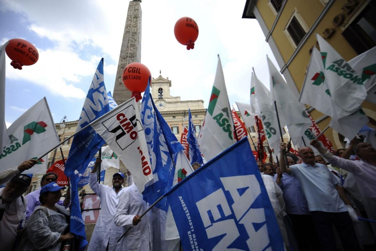 demonstracije liječnika u Rimu