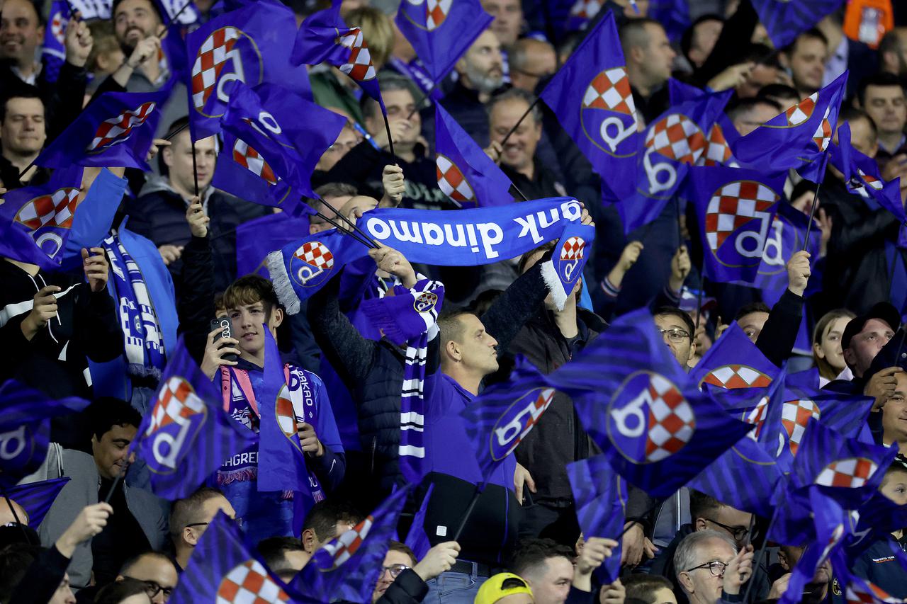 Zagreb: Navijači na utakmici Lige prvaka GNK Dinamo - Red Bull Salzburg