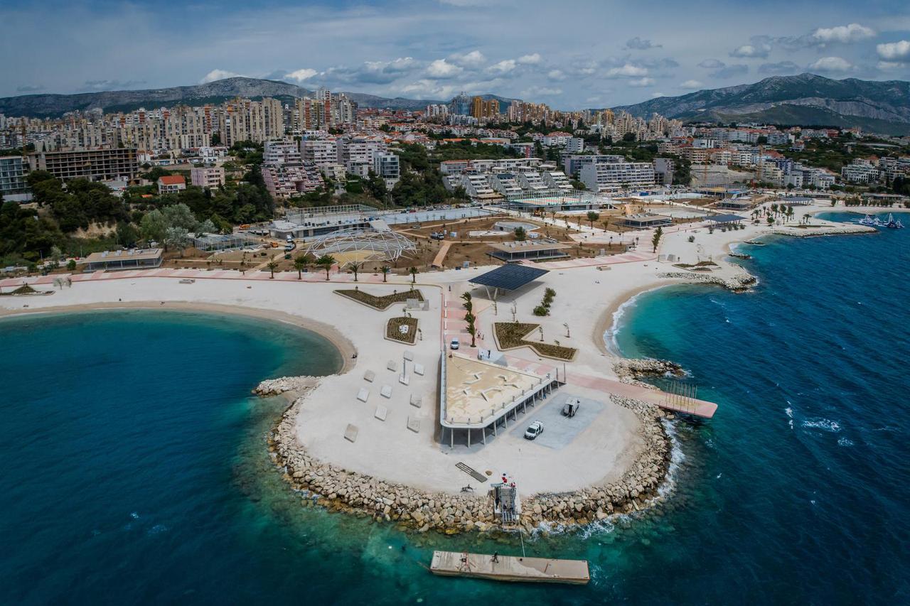 Split uskoro dobiva jednu od najljepših plaža na Mediteranu, ovako sada Žnjan izgleda iz zraka