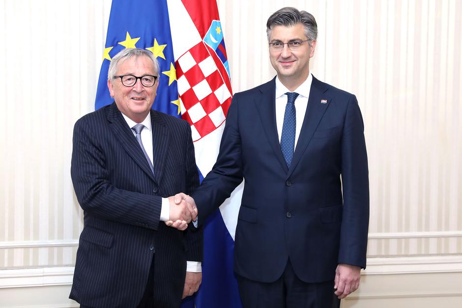 Predsjednik Vlade Andrej Plenković sastao se Jean-Claudeom Junckerom