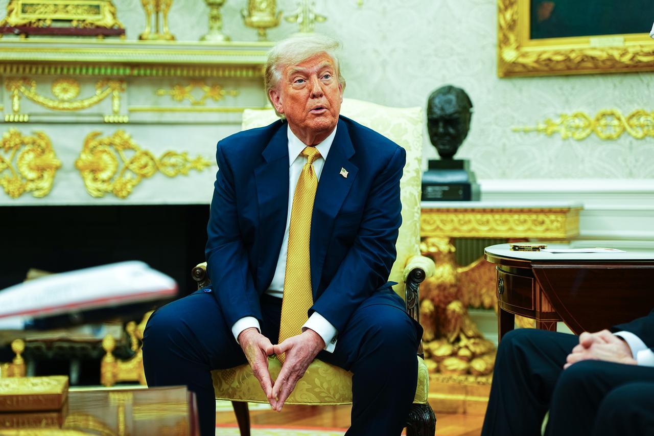 Trump Meets Crown Prince Salman of Bahrain at the White House