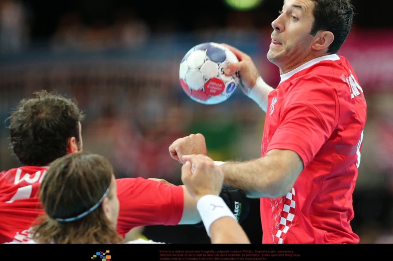 '04.08.2012., Engleska, London - Ljetne Olimpijske igre London 2012. Rukomet, muski. Skupina B, Hrvatska - Danska.Blazenko Lackovic. Photo: Igor Kralj/PIXSELL'