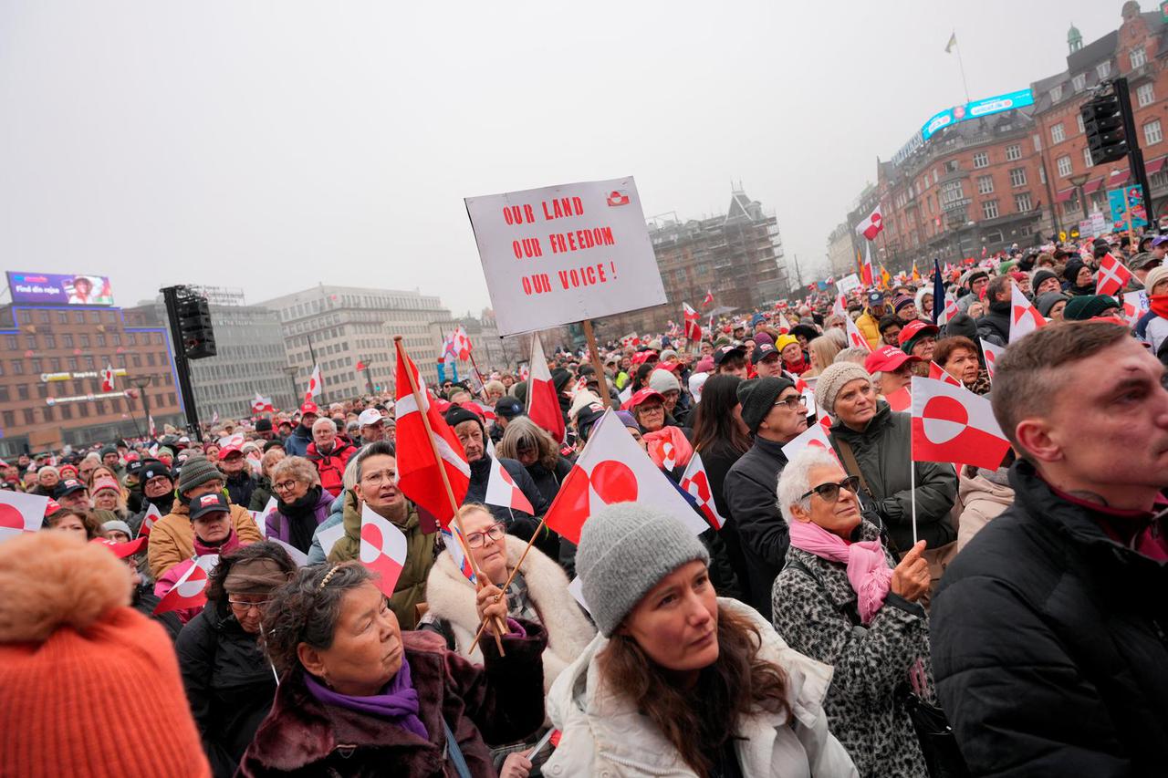 "Hands Off Greenland" demonstration in Copenhagen