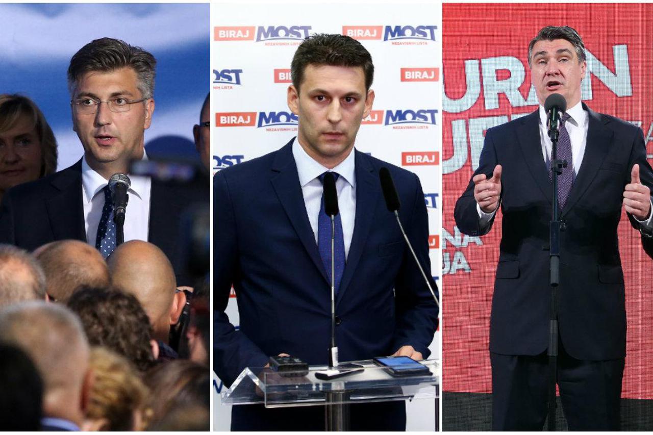 Andrej Plenković, Božo Petrov i Zoran Milanović