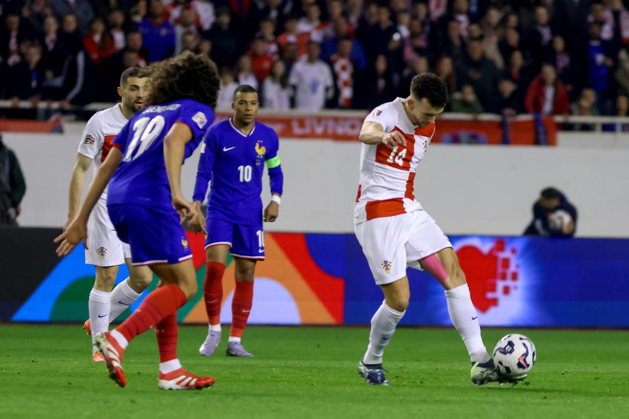 Prva utakmica četvrtfinala UEFA Lige nacija između Hrvatske i Francuske