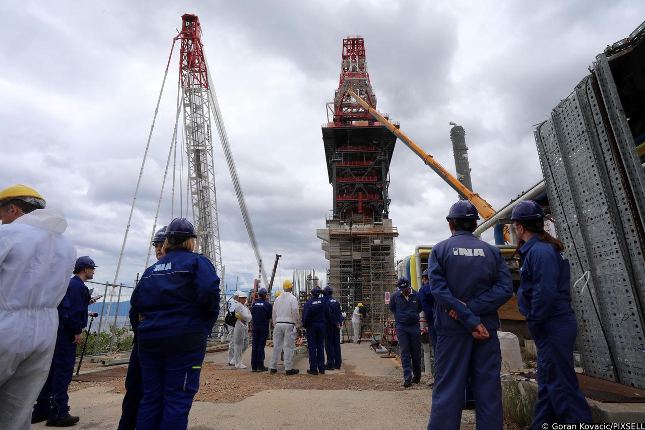 Obilazak radova na Projektu nadogradnje Rafinerije nafte Rijeka