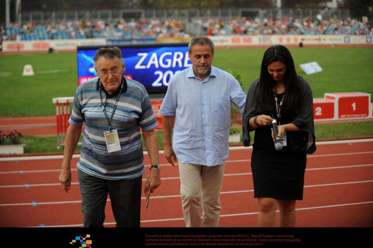 '04.09.2012., Mladost, Zagreb - 62. memorijal Borisa Hanzekovica, atletski miting IAAF World Challenge Zagreb  2012. Ervin Srp, Milan Bandic, Ivana Brkljacic.  Photo: Daniel Kasap/PIXSELL'