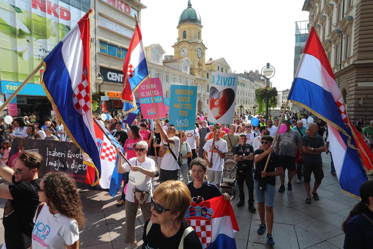 Rijeka: Hod za život na riječkim ulicama