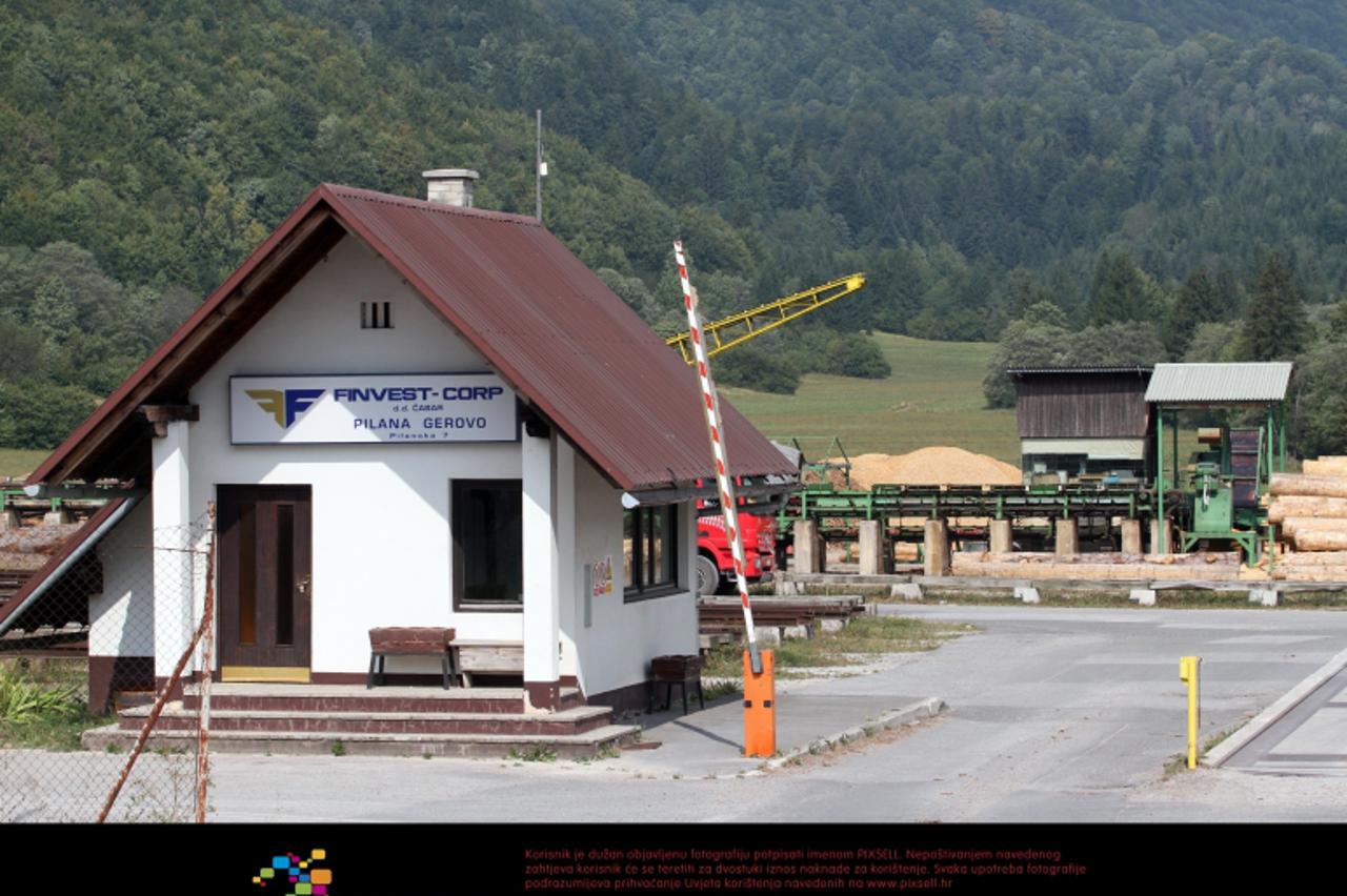 '26.08.2012. Gerovo - Pilana Finvest u vlasnistvu Marijana Filipovica. Photo: Goran Kovacic/PIXSELL'