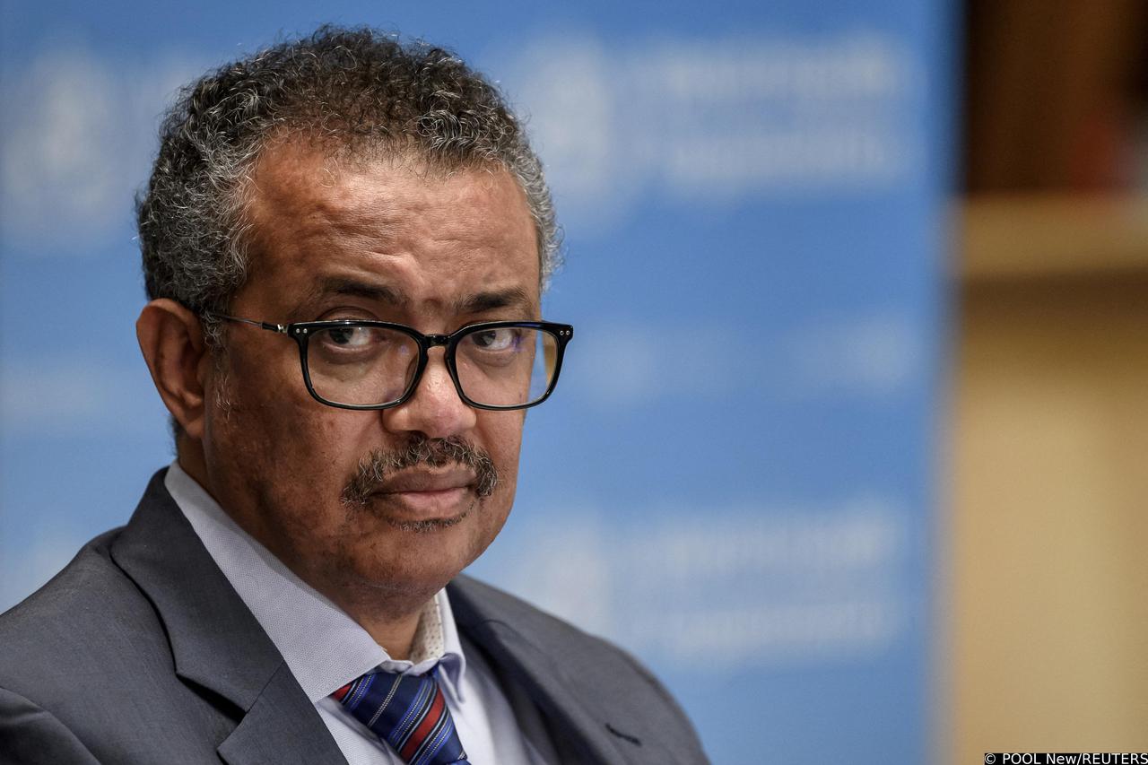 FILE PHOTO: World Health Organization Director-General Tedros Adhanom Ghebreyesus attends a news conference in Geneva
