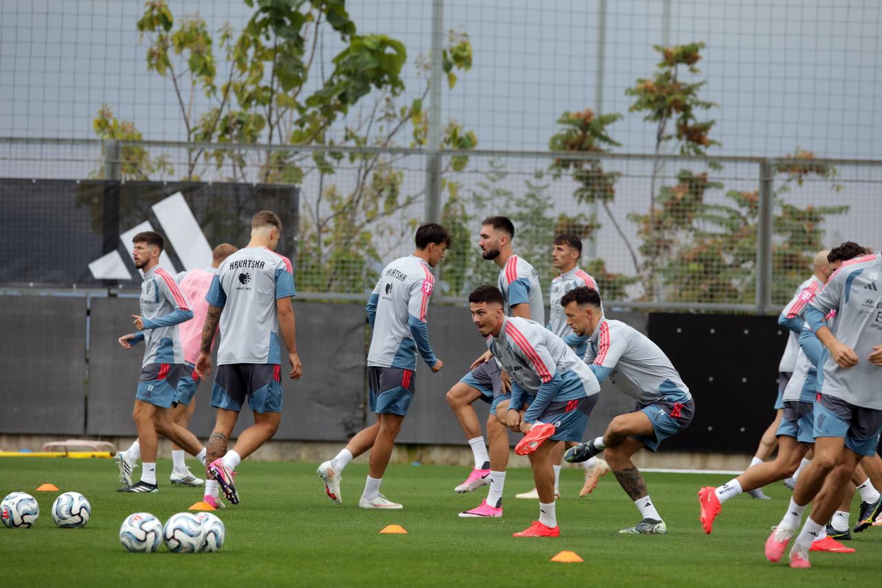Rijeka: Trening hrvatskih nogometnih reprezentativaca