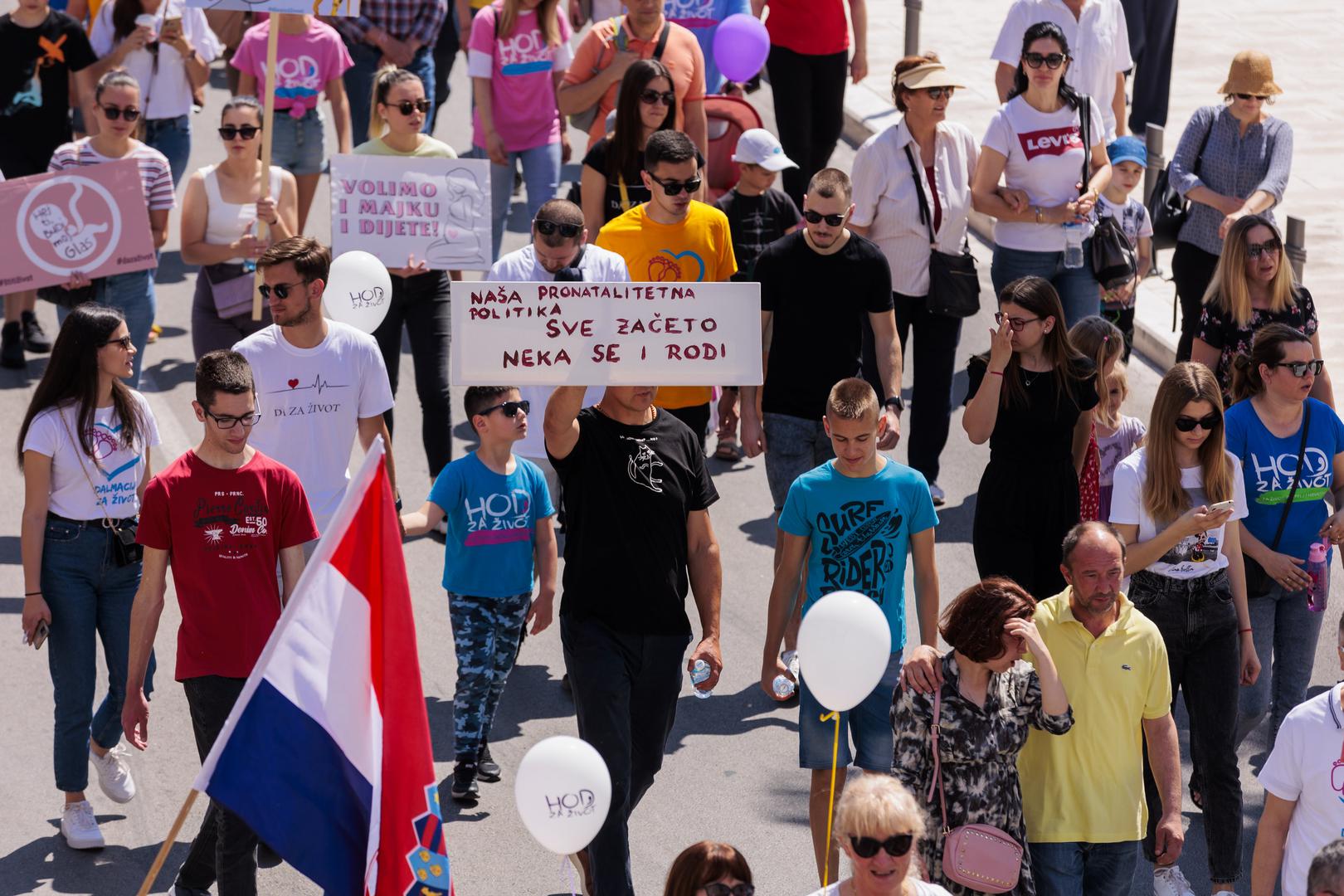 21.05.2022., Split - U Splitu odrzan 4. Hod za zivot s Rive do Zvoncaca. Photo: Miroslav Lelas/PIXSELL