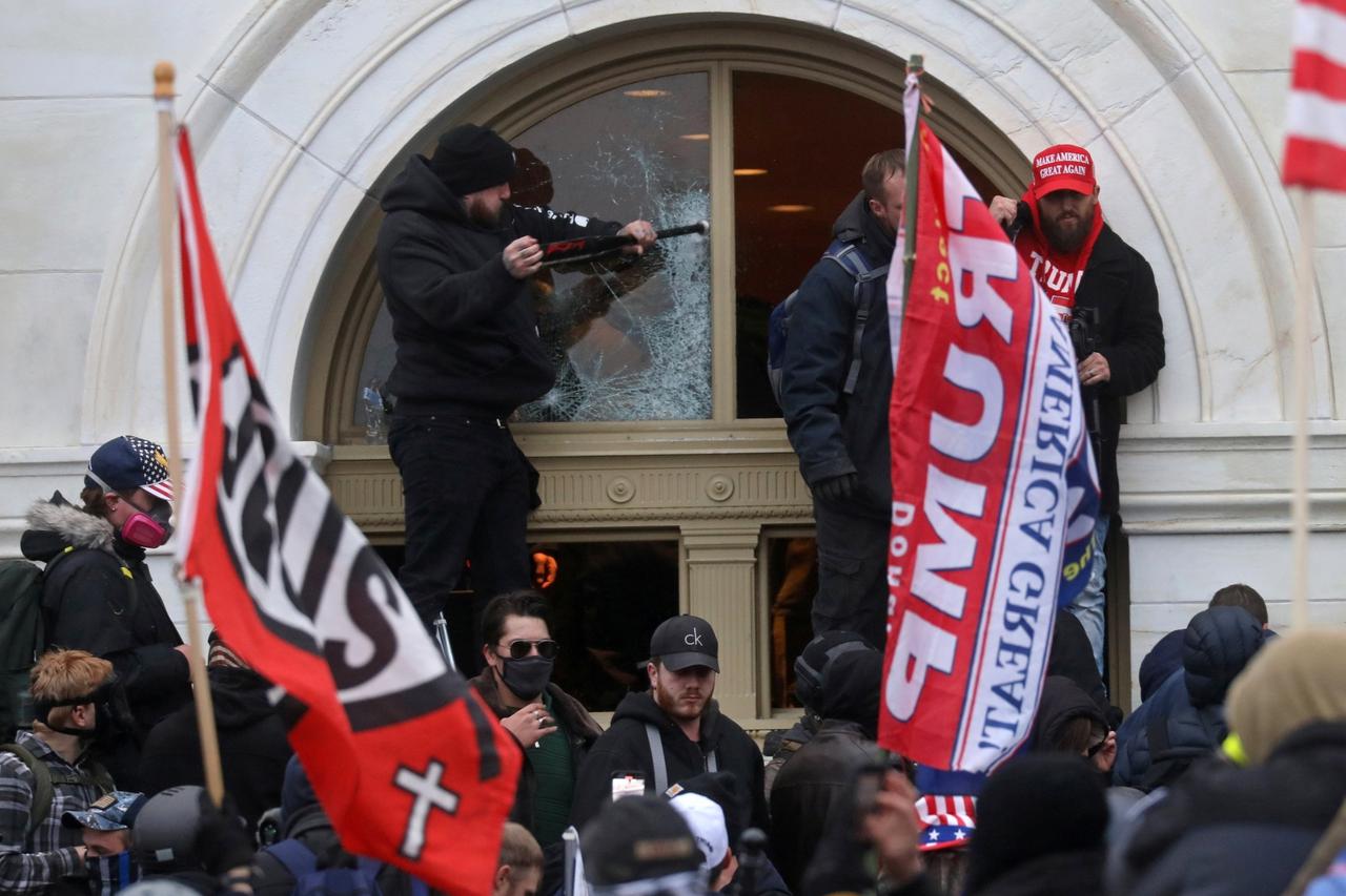 The U.S. Capitol Building is stormed by a pro-Trump mob on January 6, 2021