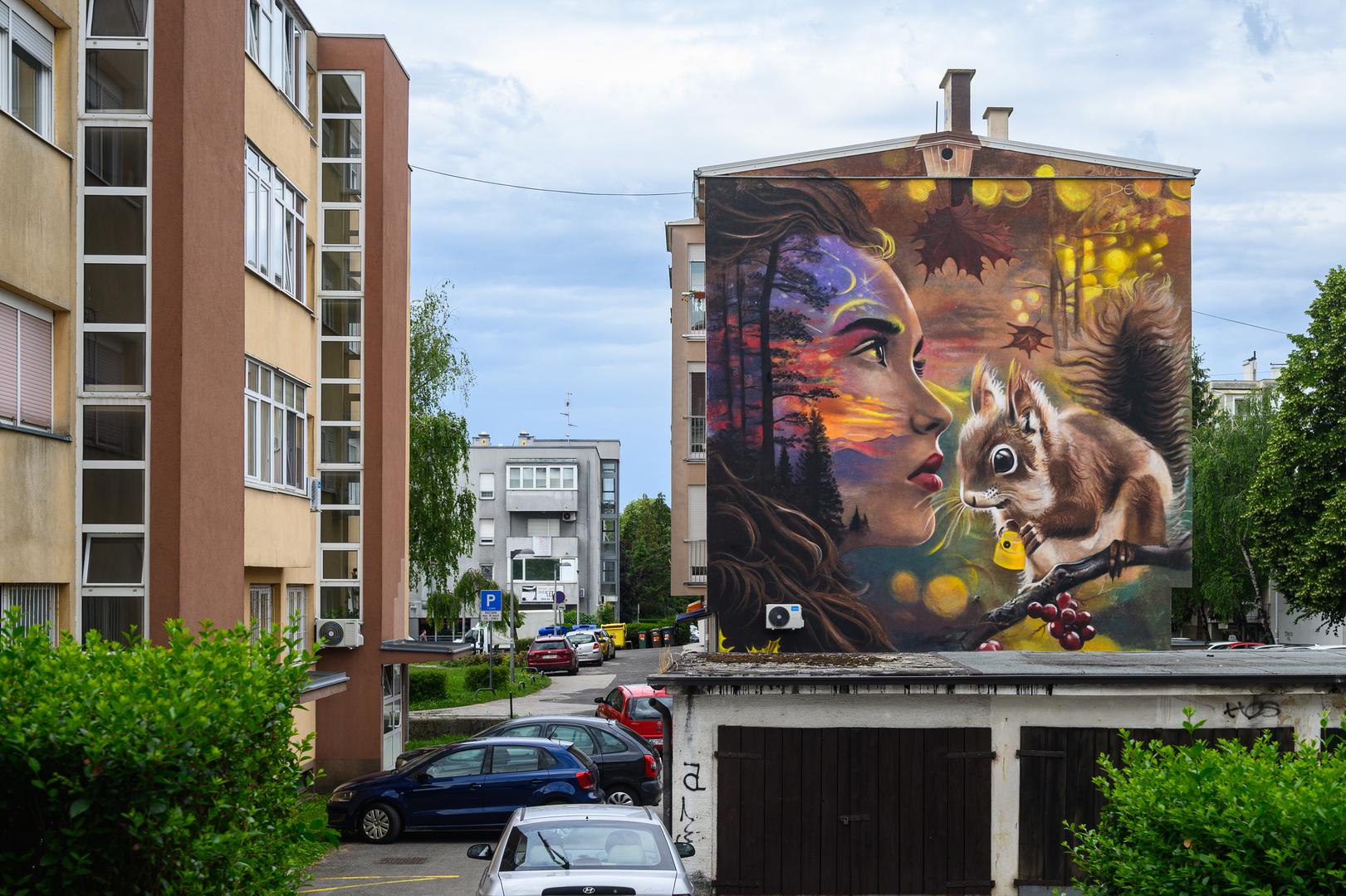 Zagrebačka ulica u Sesvetama bogatija je za novo veliko umjetničko djelo. 