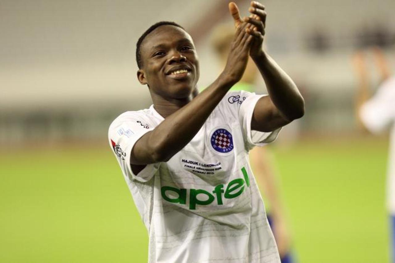 '08.05.2013., Poljud, Split - Prva utakmica finala Hrvatskog kupa, Hajduk -  Lokomotiva. Jean Evrard Kouassi.  Photo: Ivo Cagalj/PIXSELL'